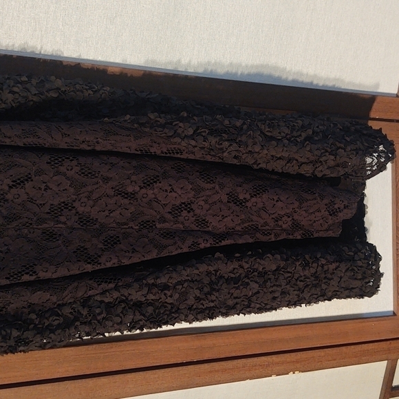 Xhilaration Black Flower Petal Textured Lace Dress Sz 2x NWT - Picture 8 of 9